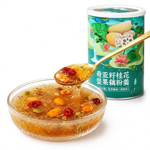 Soupe racine lotus et osmanthus pour petit déjeuner sain