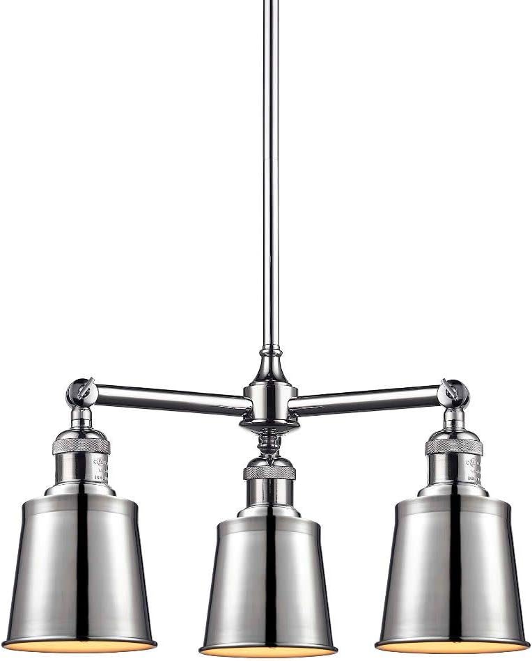 Innovations 207-PC-M9-PC 3 Light Chandelier, Polished Chrome