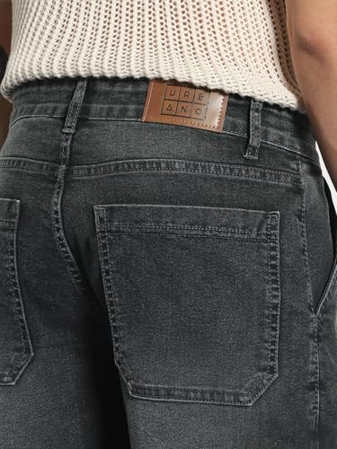 Image of Urbano Fashion Men's Regular Fit Washed Cargo Jeans with 6 Pockets Stretchable