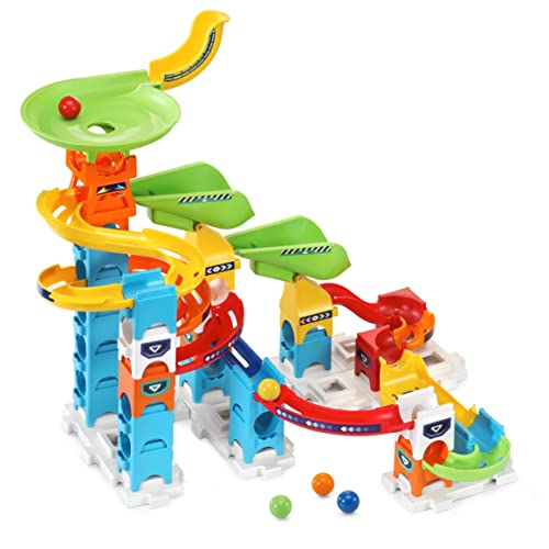 VTech - Marble Rush Beginner Set S200, Circuito de canicas Interactivo y Juguete de construcción para niños +4 años, Versión ESP