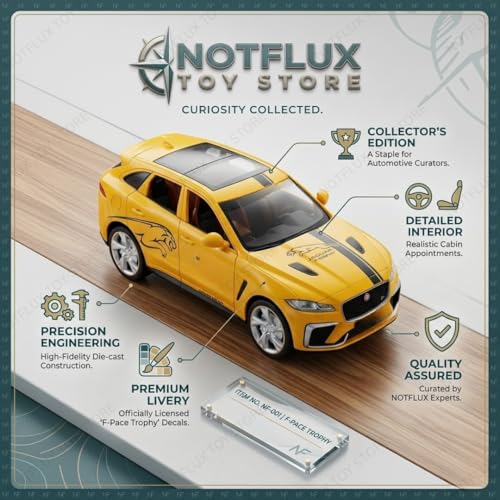 Image of Jaguar F-Pace 1:24 Scale Toy Car - Luxury Diecast Model with Opening Doors, Finish for Kids & Car Collectors [Pack of 1] [Multicolor]