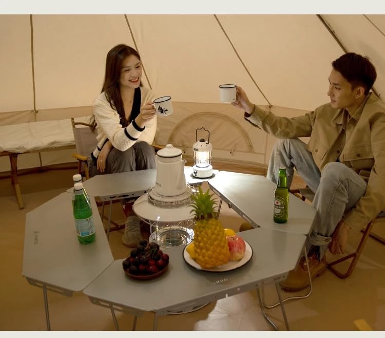 Amazon.co.jp: オクタゴンイロリテーブル グレー オクタゴン焚き火  