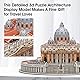 CubicFun 3D Puzzles für Erwachsene Vatikan St. Petersdom Modellbausätze, Puzzles für Kinder im Alter von 8-10 Jahren Vatikanstadt Architekturpuzzles für Erwachsene Tischbau mit Heft, 101Teile