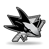 Rico Industries NHL San Jose Sharks Chrome Finished Auto Emblem 3D Sticker