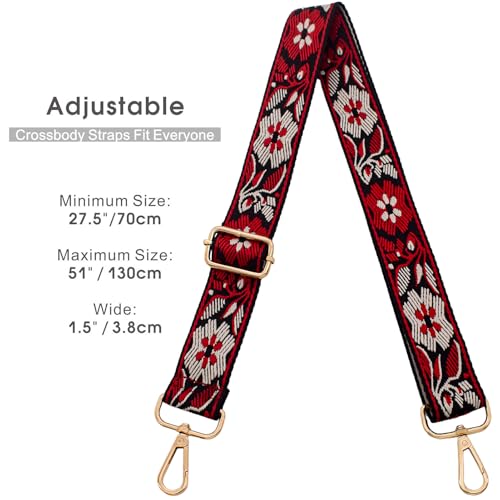Image of Replacement Purse Strap Shoulder Strap Adjustable Crossbody Strap for Women Crossbody Wide Shoulder Bag