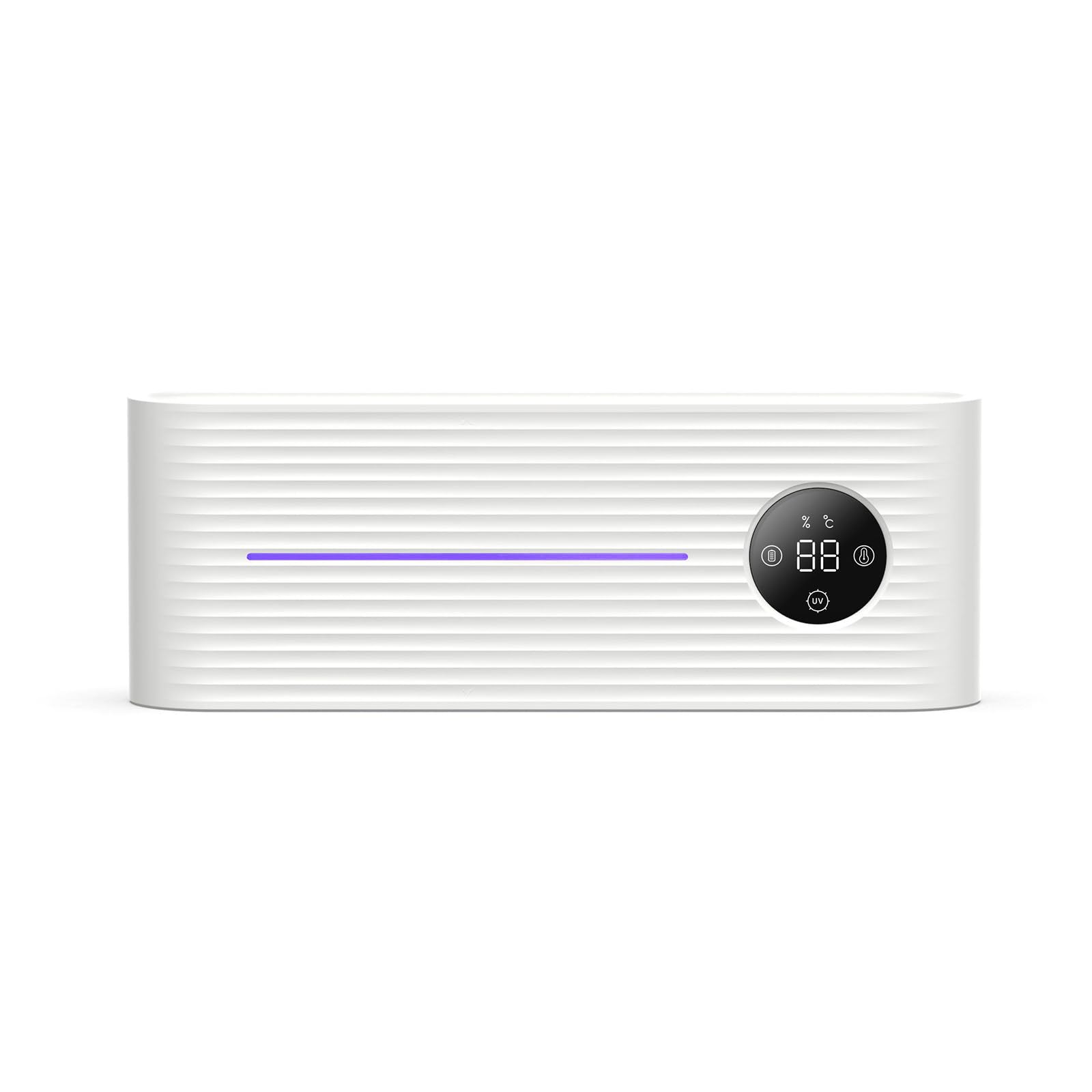 Esterilizador de secado de cepillos de dientes inteligente Esterilización ultravioleta Succión de baño Montado en la pared Estante para cepillos de dientes sin perforaciones,White-A