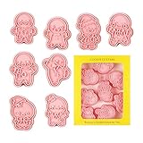 Taglierina in spezia, stampo per fondente per biscotti natalizi 3D | Kit per la creazione di kit di pasticceria a forma di spezie stagionali con set di fatti in casa