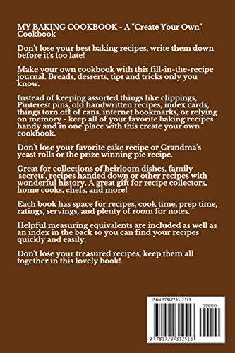 My Baking Cookbook: A "Create Your Own" Cookbook - Fill In Recipe Journal image 4