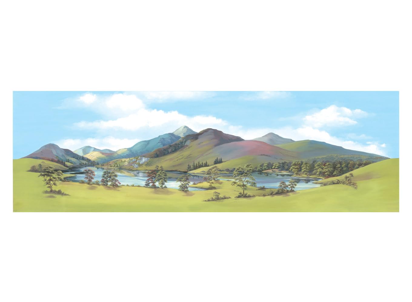 Peco Large Mountain Lake Backscene