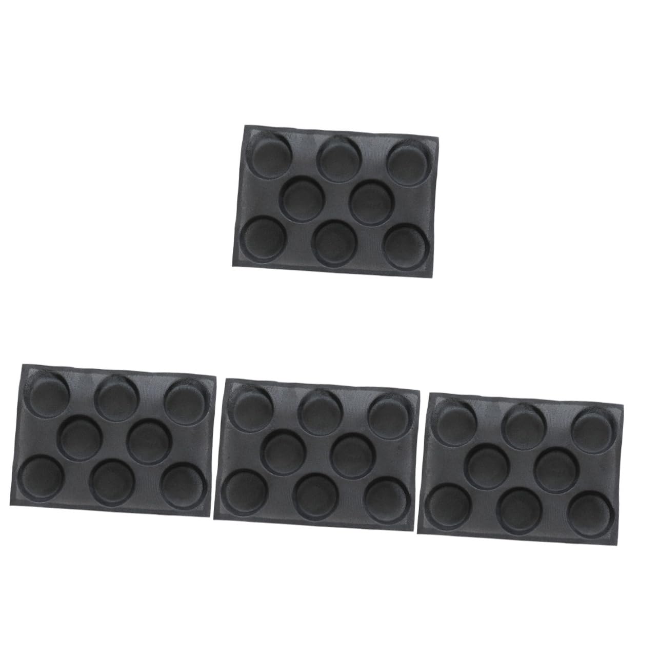 HEMOTON 4pièces Moule à Silicone Non-adhésif Utilisation Sûre Au Four - Et Congélateur Pour Burger Buns Accessoire De Cuisine Pratique