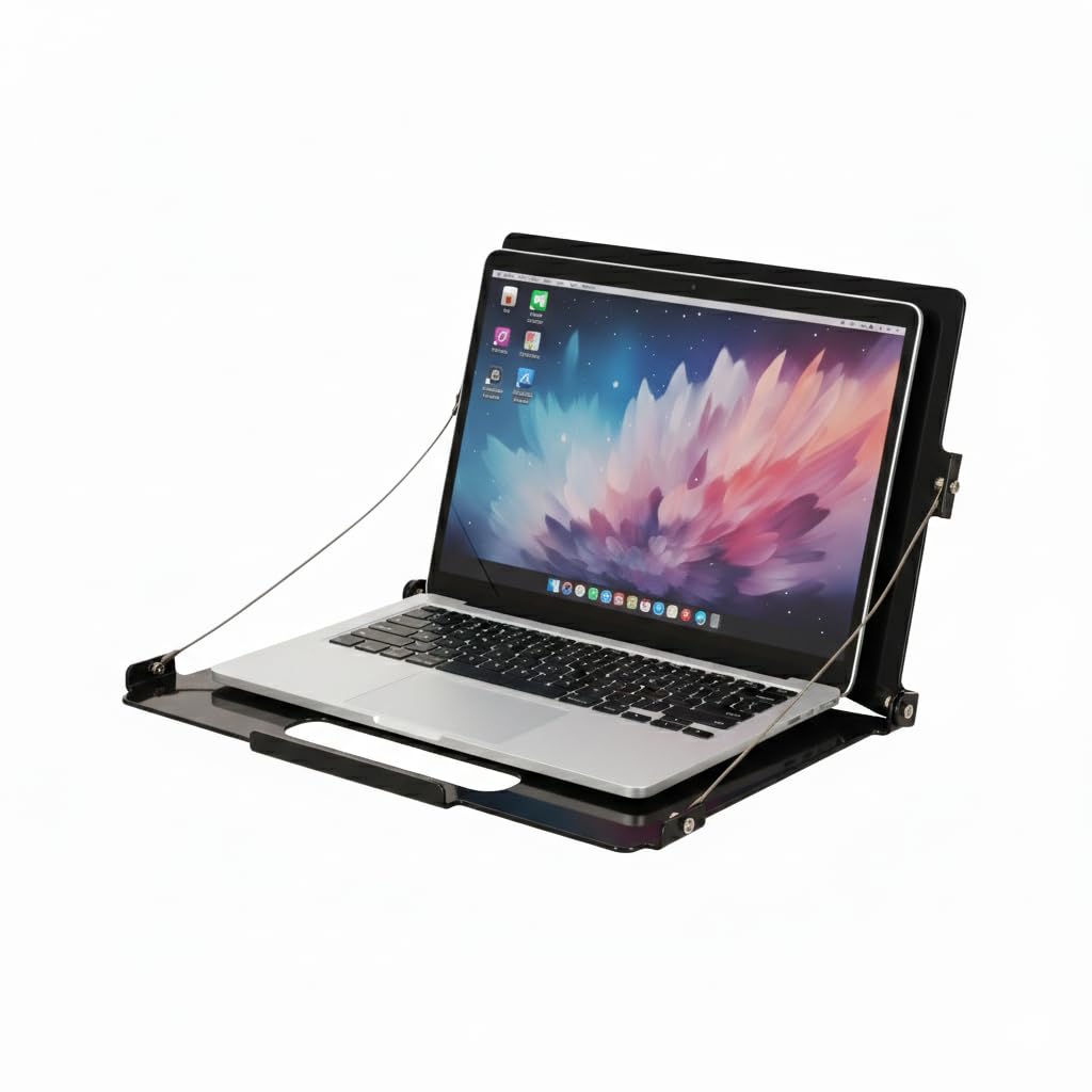 Magnetischer Notebookhalter für Schaltschrank, Maschinen & Servicetechniker – MagFlex Pro M – Für 11–17 Zoll Laptops & Notebooks – Tragkraft bis 11 kg – Made in Germany