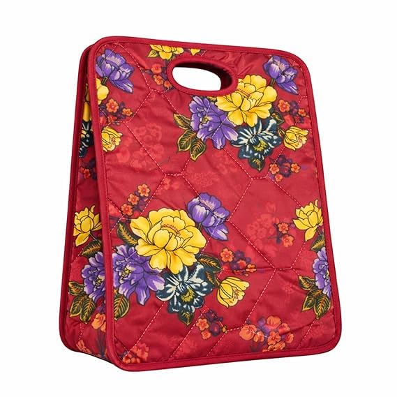 RESTO-PUF Quilted Shopping Bag for Grocery & Vegetables | Heavy Duty Reusable Tote Bag with 20 kg Capacity|Durable Fabric|Multipurpose Storage Bag for Daily Shopping