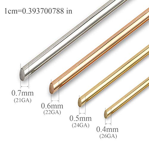 image for ALEXCRAFT 66 Yards 10 Rolls Silver Tone Craft Wire Bulk 24 Gauge Thin 