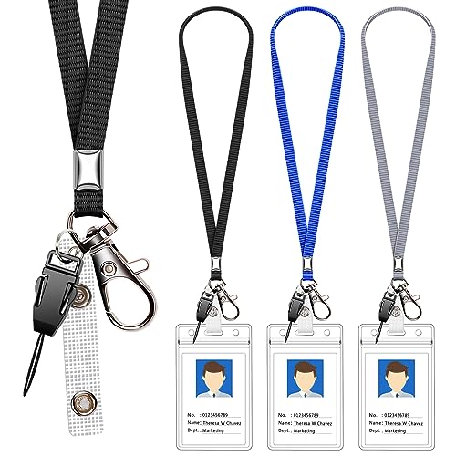 3 Pack Neck Lanyard with ID Holder