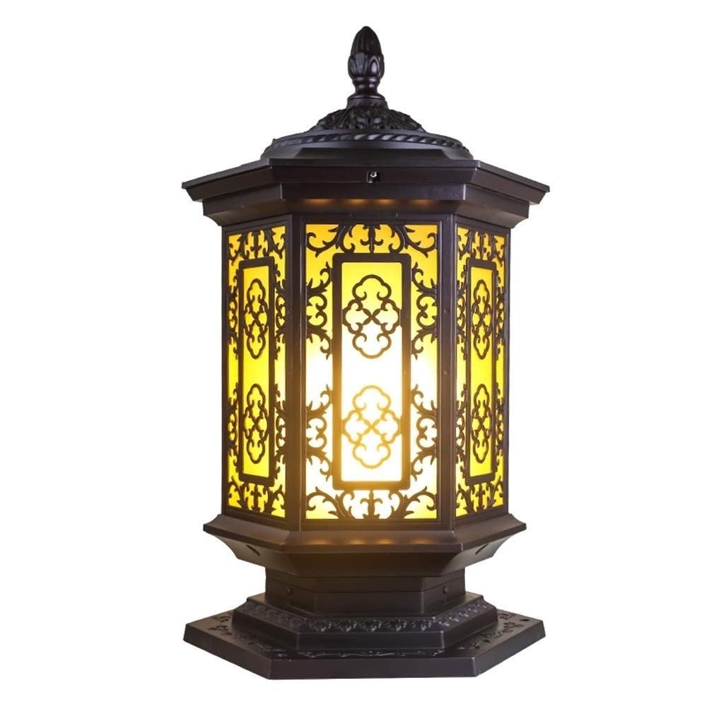 Lampe décorative pour poteau de porte colonne lanterne de jardin
