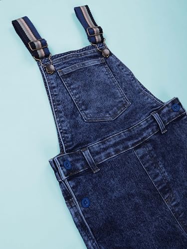 Image of KiddoPanti Boys Denim Dungaree Pant