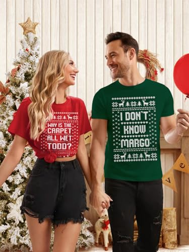 Christmas Vacation Margo and Todd Matching Couples T-Shirts - Image 7