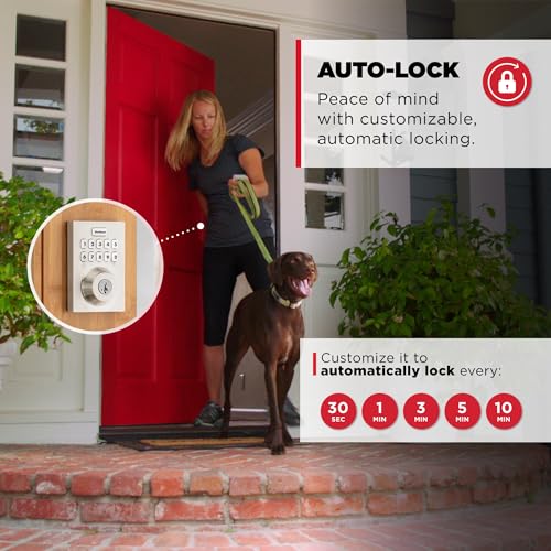 Kwikset HomeConnect 620 Z-Wave Long Range Enabled Keypad Smart Lock Convenient Keyless Entry, Customizable User Codes, Ring Alarm Compatible, Hub Required, Sold Separately Satin Nickel Contemporary - image 7