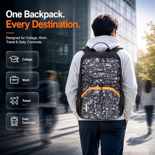 Image of Vega 21L Waterproof Backpack with 2 Compartments | Lightweight & Durable Office Bag for Men & Women | School Bag for Boys, Girls & Kids with Dual Bottle Compartment | 3 Years Warranty