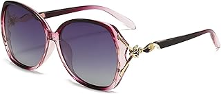 Karsaer Oversized Polarized Women Sunglasses Cat Eye Ladies Shades Sparkling Butterfly Style E1295