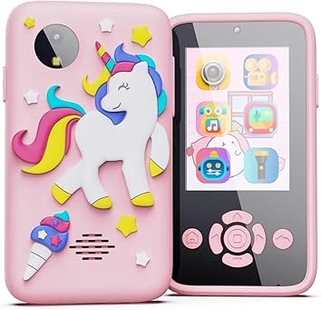 Kids Smart Phone for Girls, Christmas Birthday Gifts for Girls Age 3-10 Kids Toys Cell Phone, 2.8" Touchscreen Toddler Learning Play Toy Phone with Dual Camera, Game (Multicolor)
