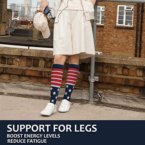 Image of fenglaoda Compression Socks for Women Men 3 Pairs Graduated Compression Support Circulation Socks for Nurses