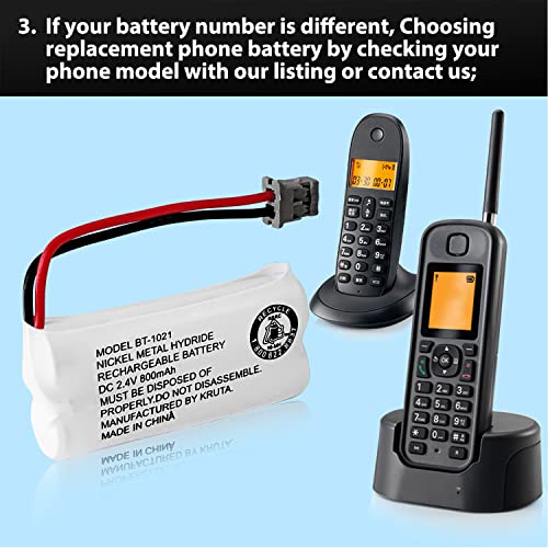 Vanbow Bt-1021 Bbtg0798001 Cordless Phone Battery Compatible With Uniden Bt1021 Bt-1025 Bt-1008 Bt-1016 Empire Cph-515B Cordless Phone (2) #TOP5