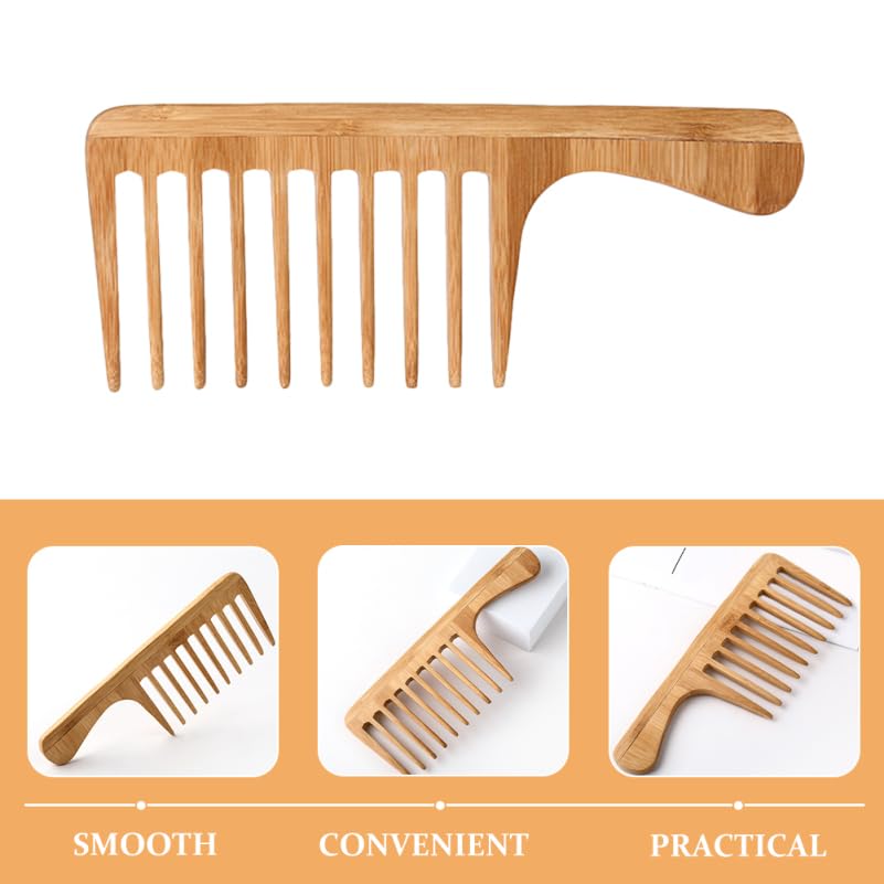 Peine de Dientes Anchos Healeved de Madera Grande miniatura 5