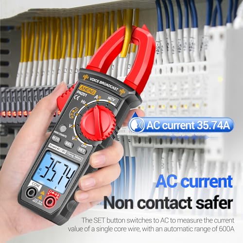 Pince ampèremétrique AC/DC NCV et multimètre de précision pour test de tension