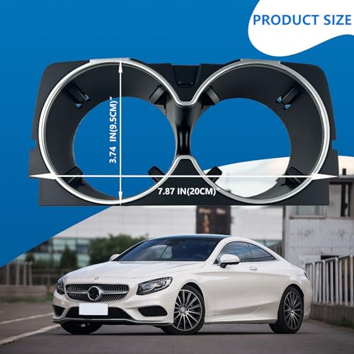 Portavasos para consola central compatible con Mercedes Benz S-Class miniatura 5