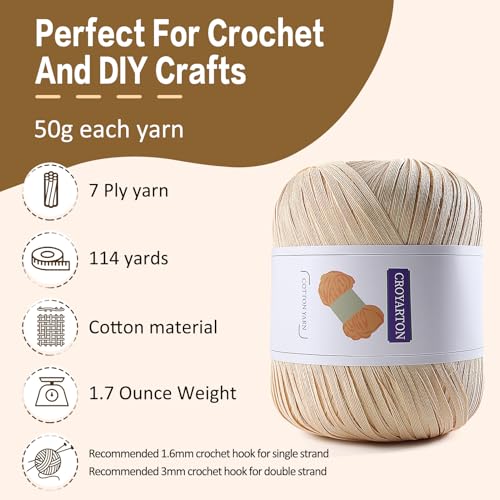 Image of Raffia Yarn for Crochet, Soft Cotton Yarn for Crocheting Summer Beach Bag /Hat, 114 Yards /1.76 Ounce Ribbon Paper Yarn for Beginners DIY Hand Knitting Handbag(Yellow)