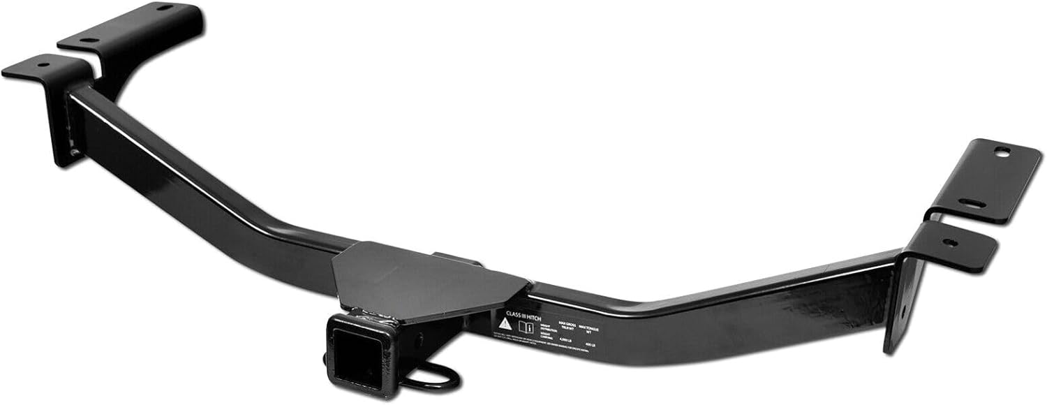 Topline Fits 3 Trailer Hitch Tow 2"-Blk Steel Weight Carrying Capacity - 4000lbs,Tongue Weight - 400lbs-Towing Specifications Black Light-Duty Purposes-Extra Info
