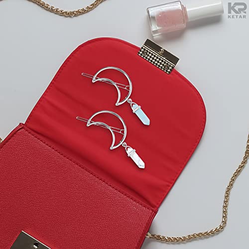 Ketar H315 Silver Half Moon Hair Clips thumb #8