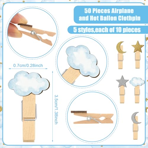 Image of Patelai 321 Pcs over The Moon Baby Shower Games Don't Say Baby Bingo Decor