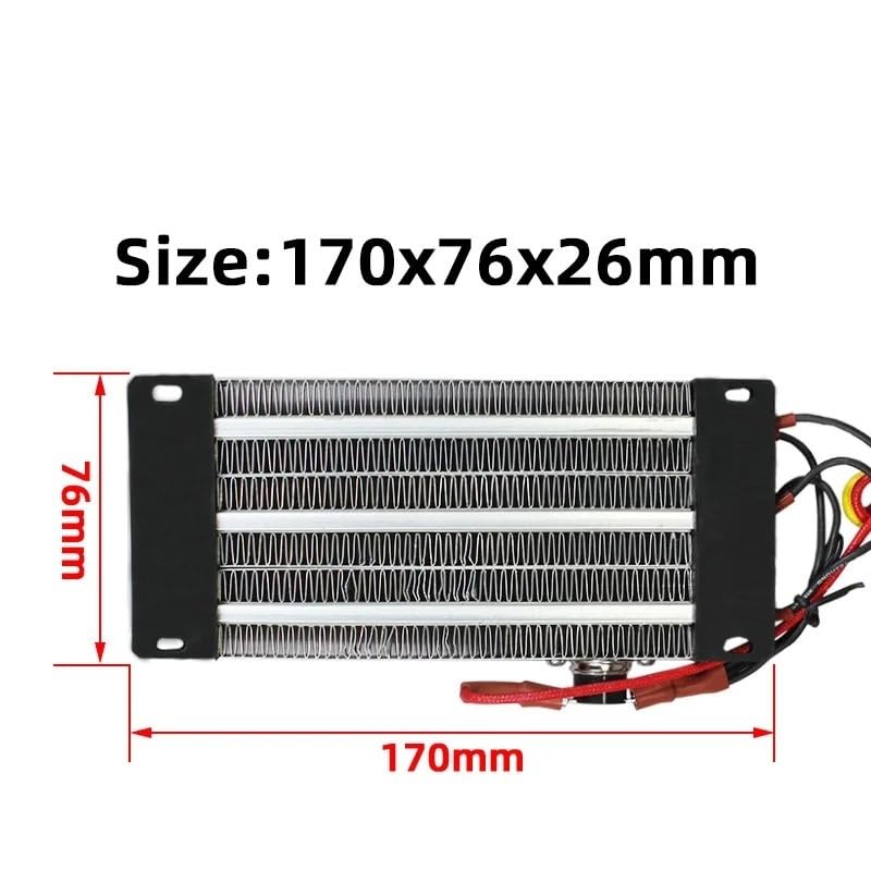 Elemento Calefactor cerámico PTC de 110 V y 1000 W, Calentador de Aire termostático Aislado 126A3 170x76 mm de Repuesto