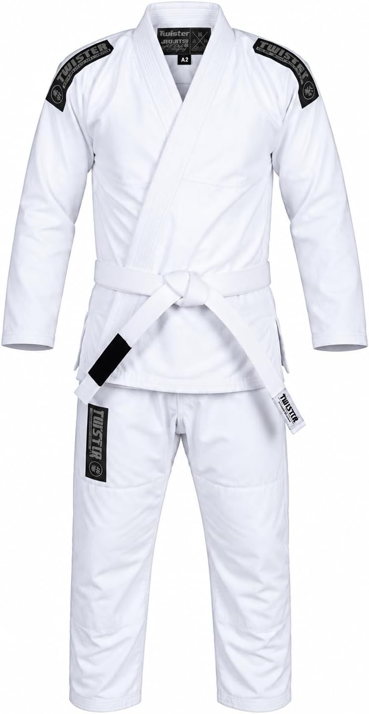 Basic 2.0 BJJ Gi for Men and Women, Lightweight 375 GSM Preshrunk Gi with White Belt Included image 2