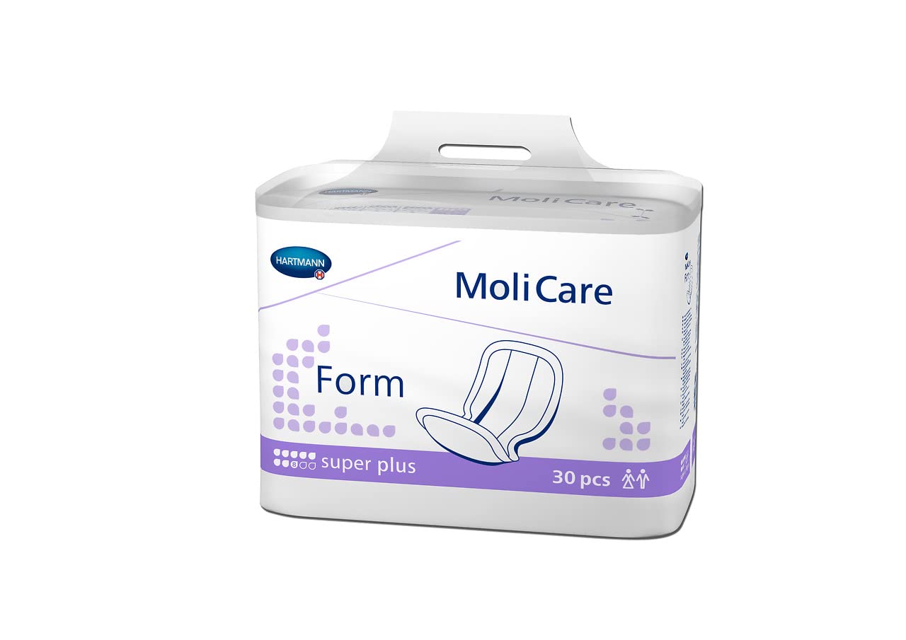Molicare Forma de 8 gotas, para incontinencia severa: alta seguridad, protección extra contra fugas y discreción para mujeres y hombres, para usar con Molicare Premium Fixpants, 4 x 32 unidades