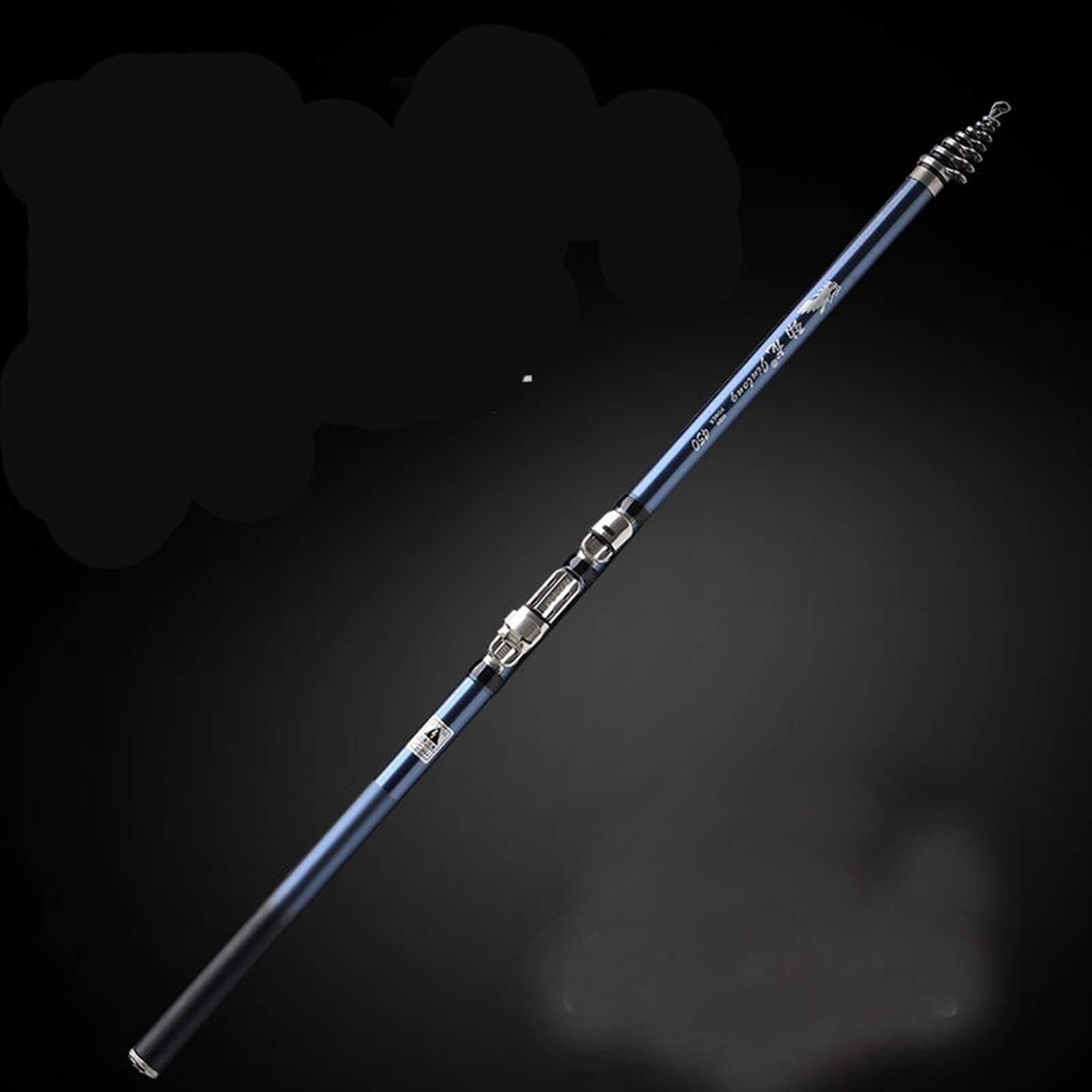 Canna da Pesca Canna da Pesca Elettrica Telescopica Roccia 2,7 M-5,4 M in Fibra di Carbonio Asta Viaggio Barche Mare