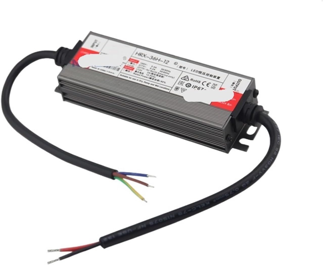 LED Driver AC/DC12V 24V IP67 Waterproof Lighting Transformer Outdoor Light 12V Power Supply 36W 60W 100W 150w 200W 300W 400W(36Watts,DC24V)