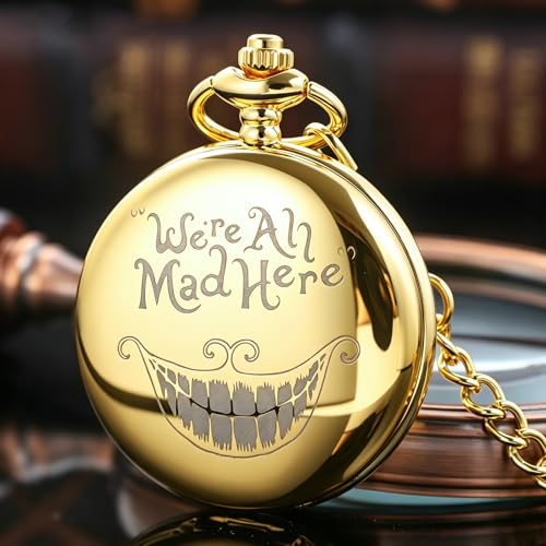 Image of Smooth Pocket Watch Alloy Steel Quartz Roman /Arabic Numerals with 37cm Chain for Father's Day Xmas Best Gifts