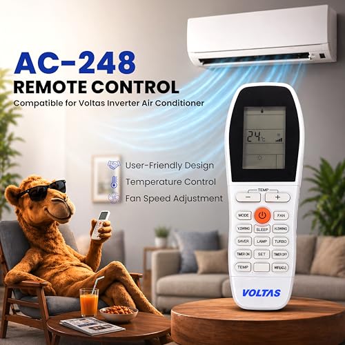 Image of Electronic Spices AC Remote | Compatible with Voltas AC (Model AC-248) with AAA Batteries