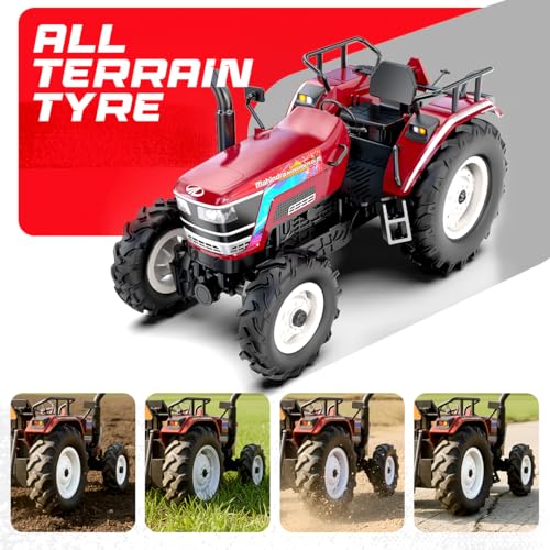 Image of Mahindra NOVO RC Tractor Toy for Kids | Remote Controlled Truck | Type-C USB Rechargeable | Original Licensed Model Vehicle | Gift for Boys & Girls 3+ Years