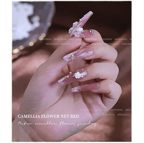 3D Flowers Nail Art Charms White Aurora Mixed Rose Flower Blossom Pearl Nail Round Designs Resin Summer For Women And Girls Nail Supplies Diy Manicure Accessories Craft #TOP1