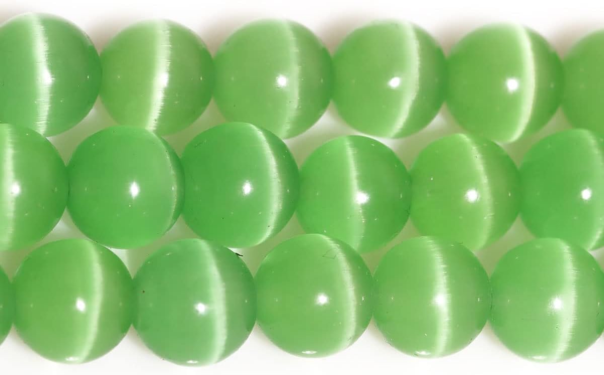 8mm Rotondo Di Gatto Occhio Resina Perline IN Vari Colori Per - Foto 9