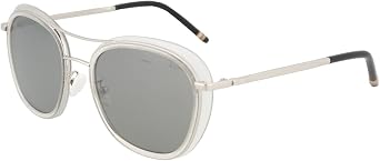 BOUCHERON Sunglasses Womens Round Crystal Silver Silver BC0022S-30000620-003