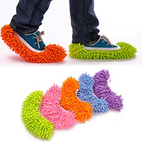 Generic Green 1PC Dust Mop Slipper House Cleaner Lazy Floor Dusting