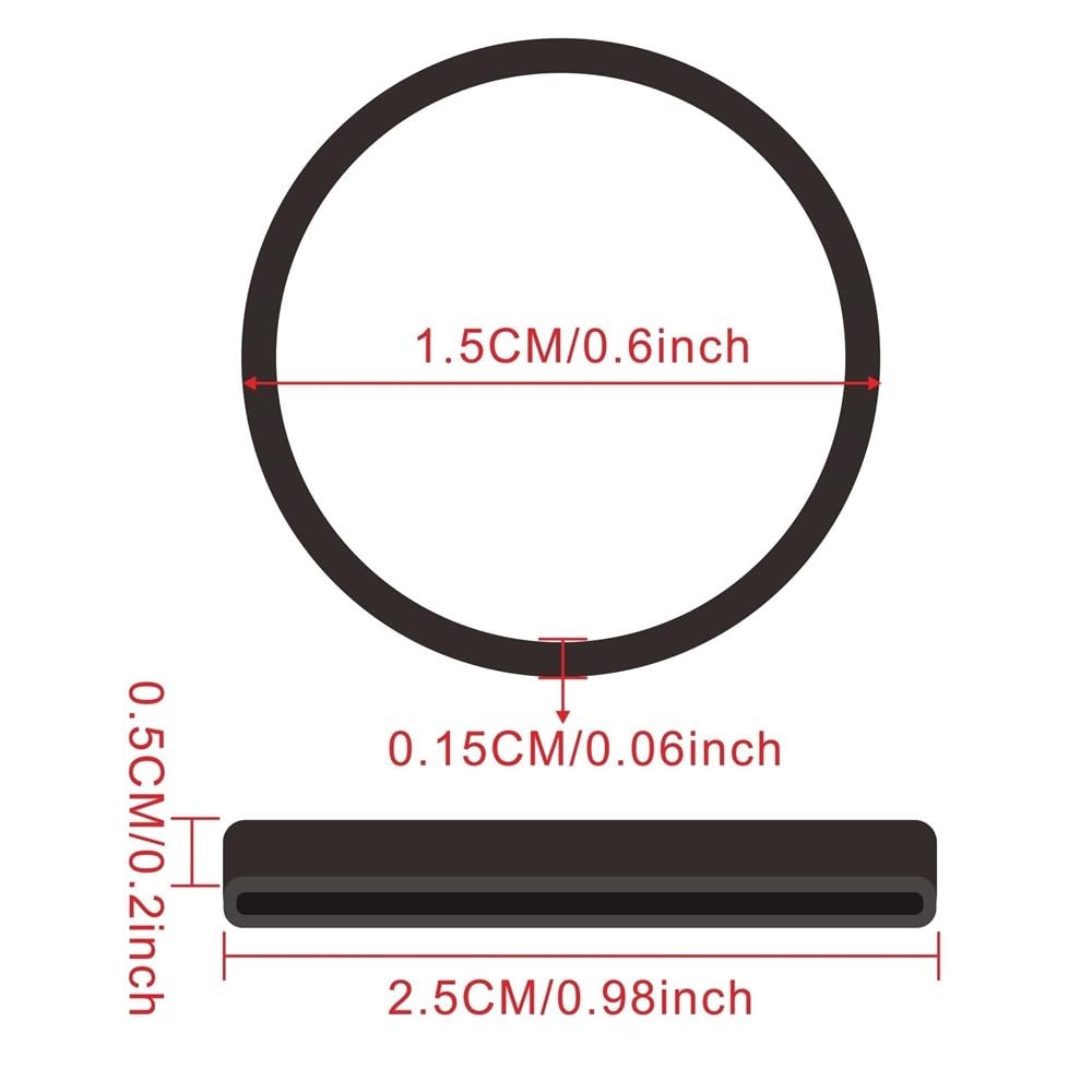 Elastici, Elastici 15x5mm Nero Confezione da 400