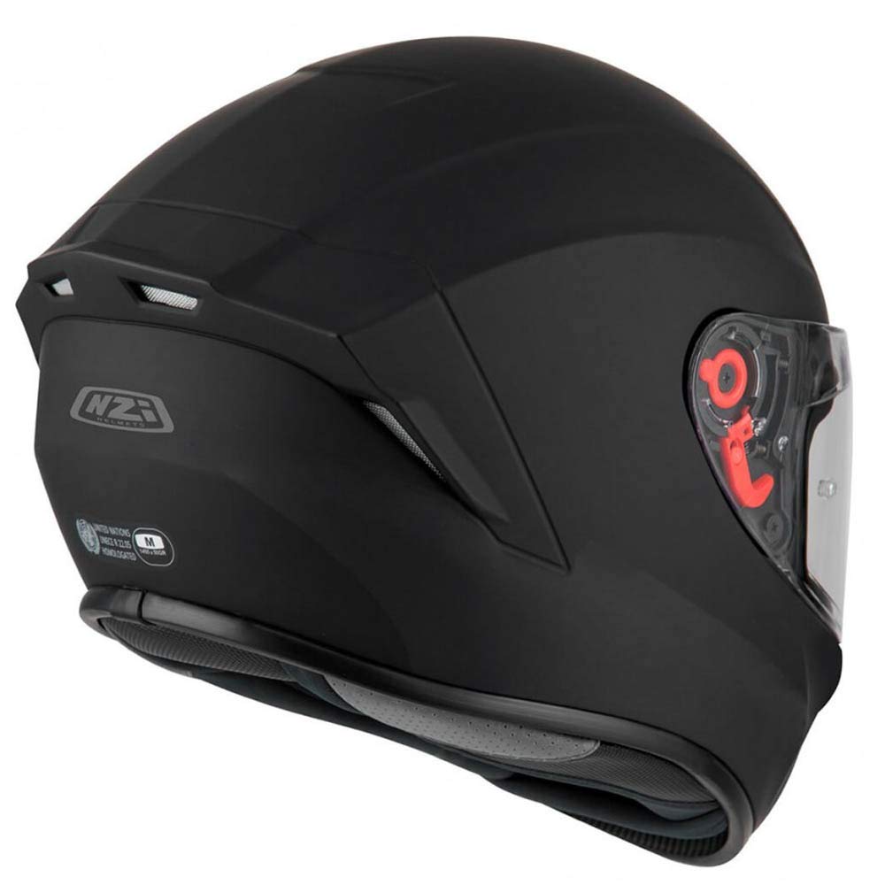 NZI Trendy 2 ECE 22.06 - Casco Moto Integral Negro Mate - Unisex Hombre y Mujer