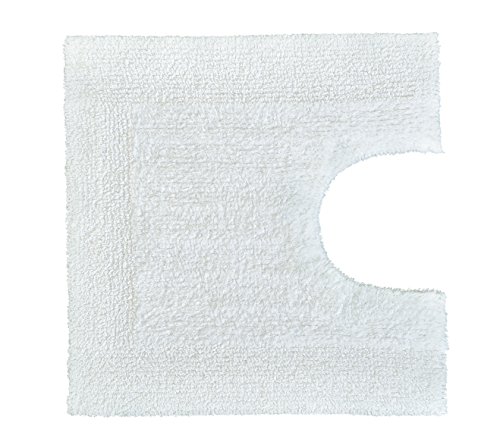 Kleine Wolke Cotone 7142114150 Toilet Mat with Cut-Out 50 x 50 cm Snow White