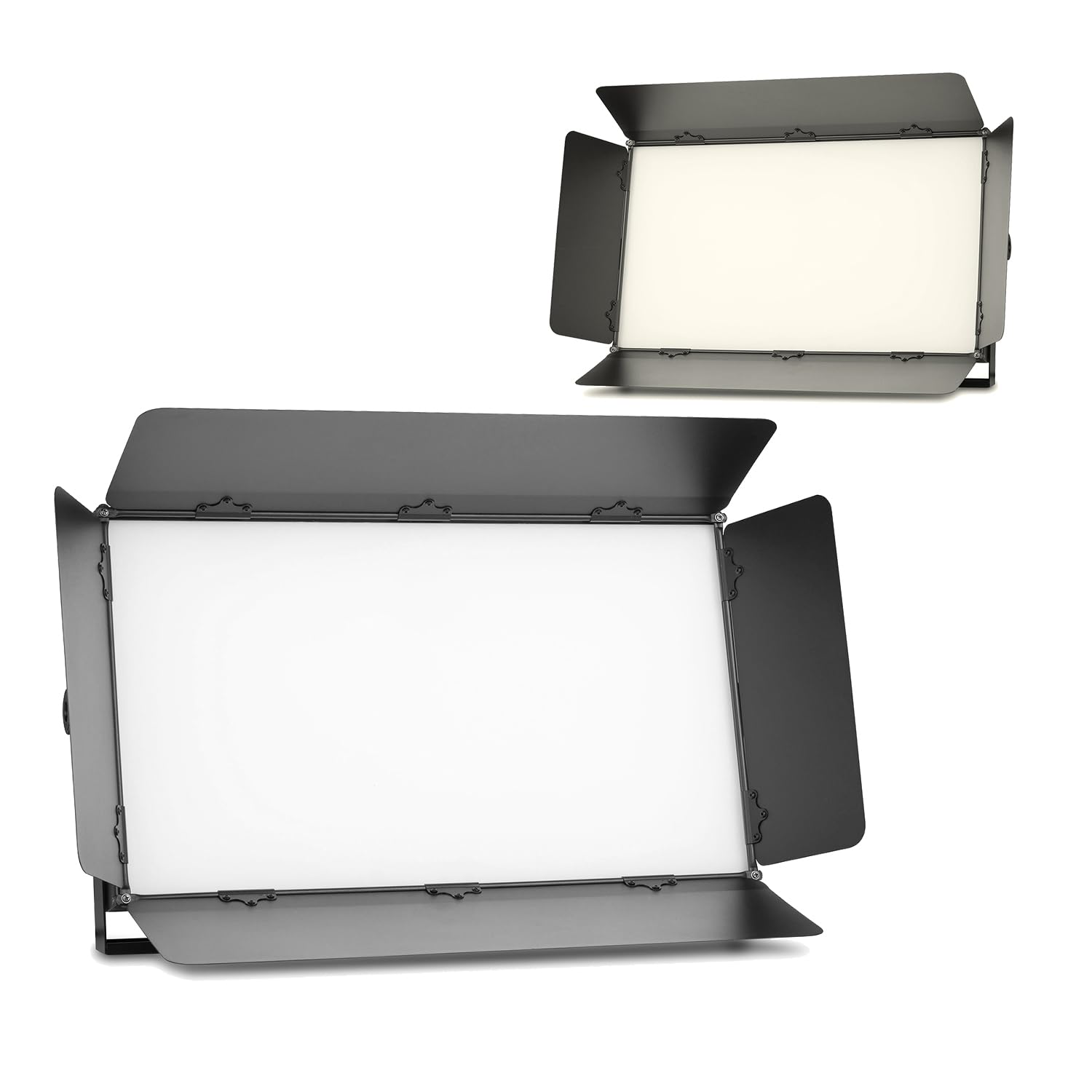 2X BeamZ SFP300T LED Panel Softbox Photography and Video Lights, 300W Bi-Colour Soft Panel Light Kit, DMX Studio Light Panel for Film, TV, Streaming and Stage Lighting Packages